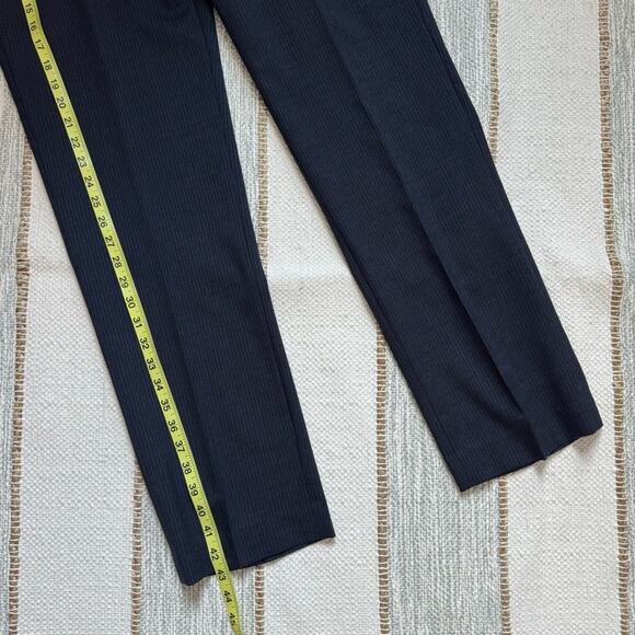 Bonobos Marzotto Tessutto Navy Wool Striped Straight Slim Dress Pants 35/ 32 - Picture 4 of 11